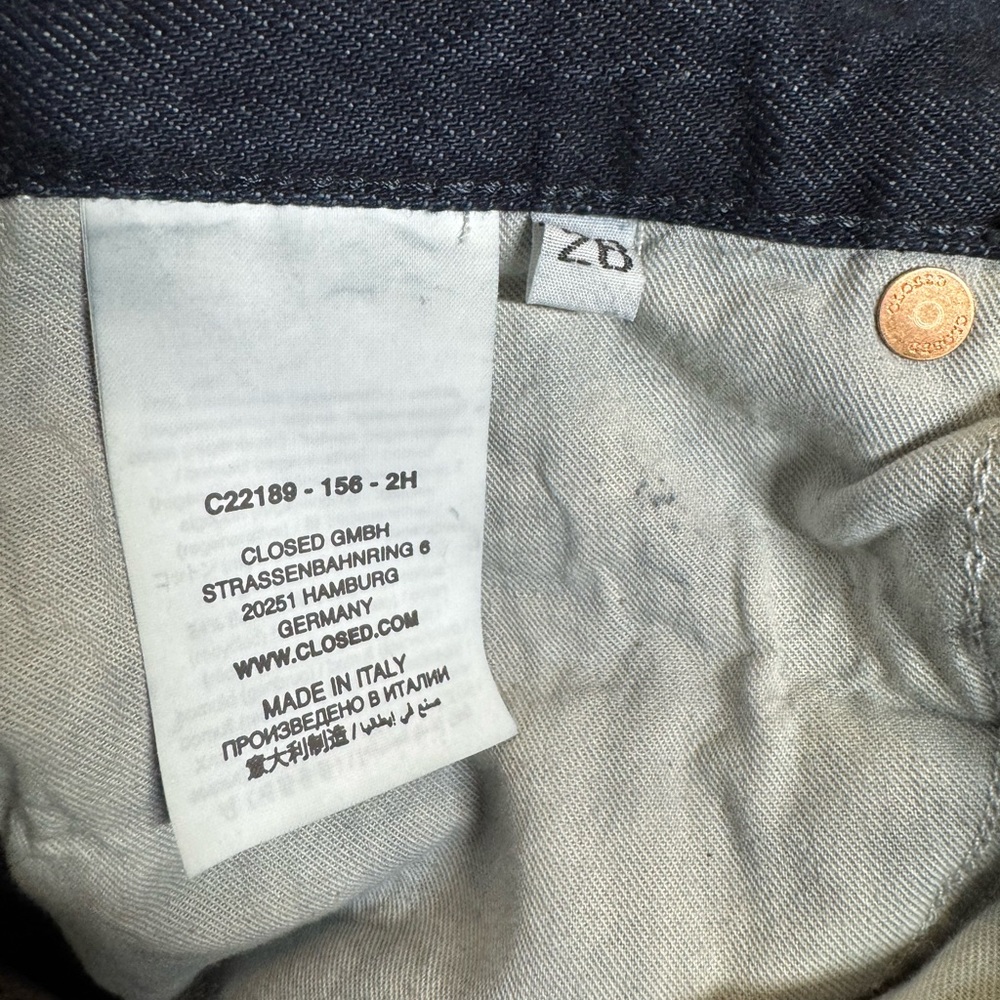 NWT CLOSED NIKKA Wide Leg Women’s Jeans DARK BLUE Sz. 26 - Picture 7 of 8